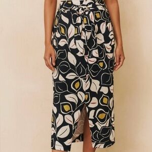 Anthropologie Sheila Skirt, Blue Motif, Size Extra Small